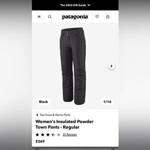 Women's Insulated Powder Town Pants - Regular
Size Small
NWT